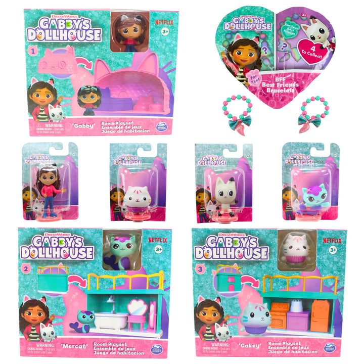 Gabby's Dollhouse Figuren- und Spielset-Bundles – (Set mit allen 8 Stück), Set mit allen 8 Stück