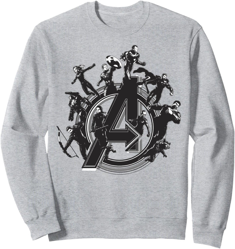 Marvel Avengers Endgame Flying Heroes Logo Sweatshirt