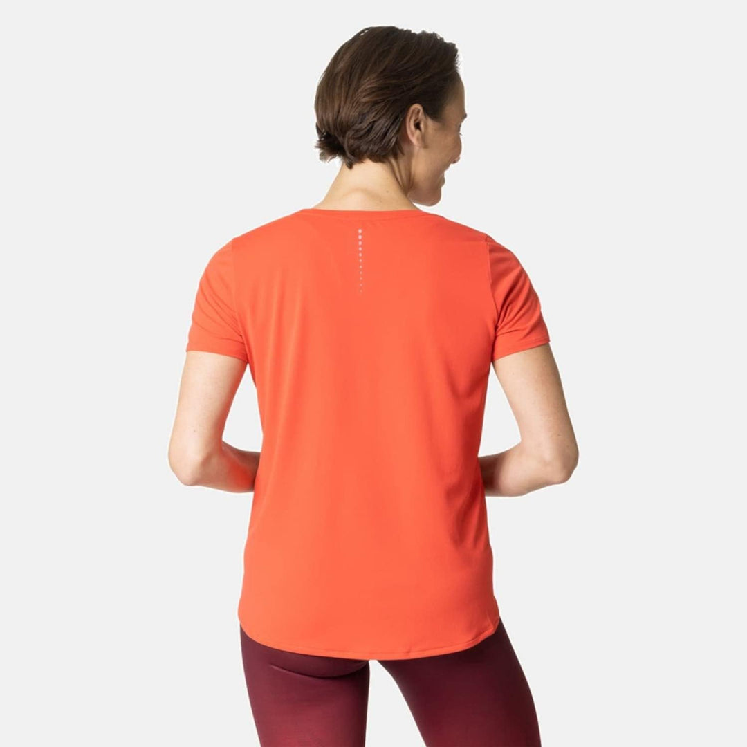 Odlo Damen Zeroweight Chill-tec_313871 Kurzarm Laufshirt L Cayenne, L Cayenne