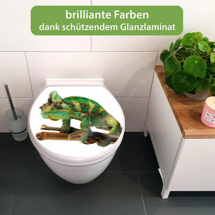 banjado Toilettendeckel mit Absenkautomatik 44,5x37cm - Soft Close Toilettensitz - WC Sitz mit Absen
