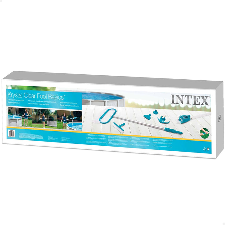 Intex Deluxe Pool Maintenance Kit - Poolzubehör - Pool Reinigungsset - 5-teilig, Mehrfarbig 5-teilig