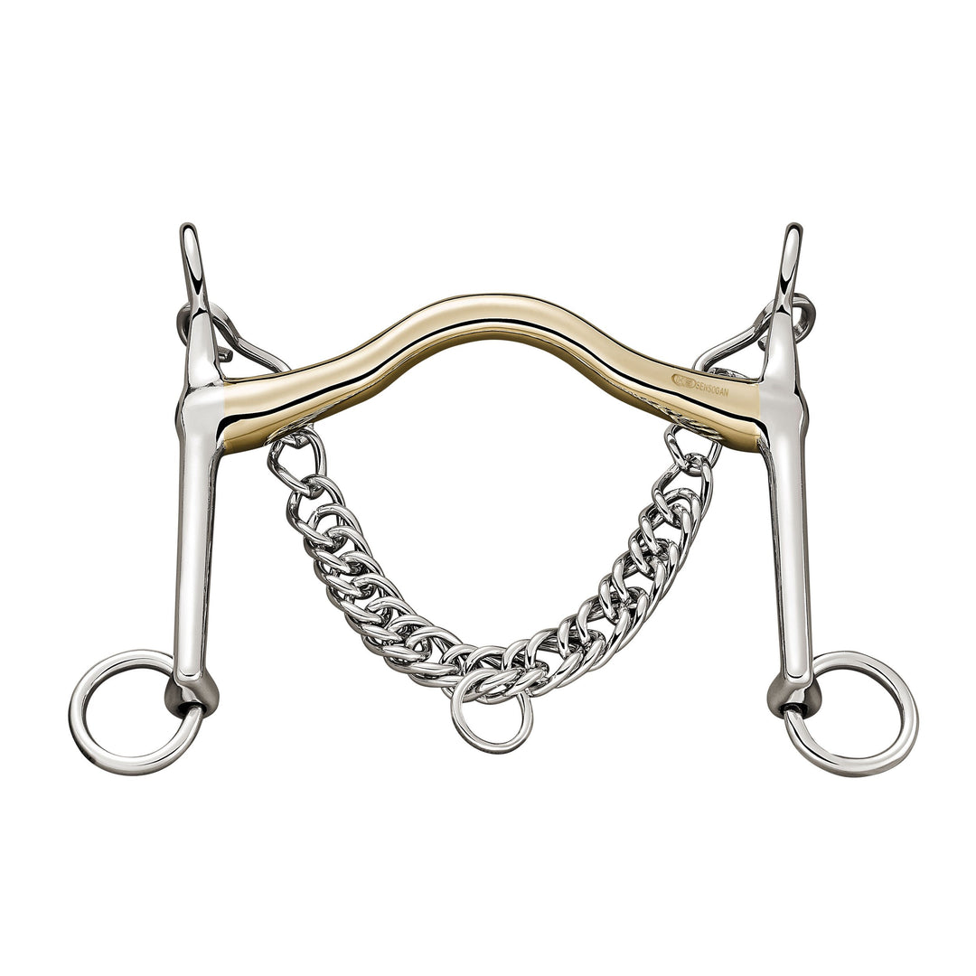 Sprenger Bemelmans Reitkandare 14 mm Sensogan mit Kette 7cm 13.5, 13.5