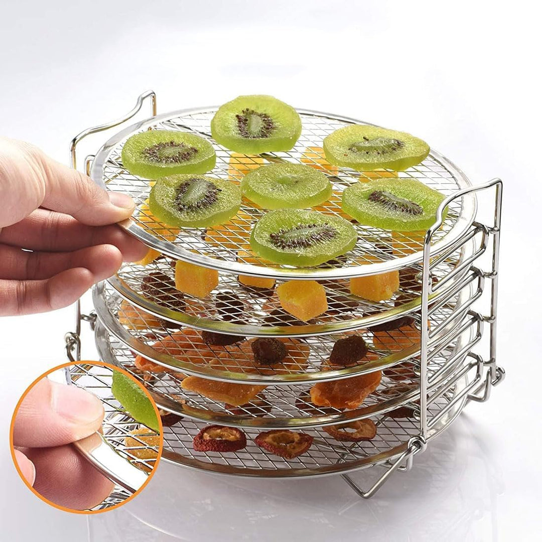 Dehydrator Rack Edelstahl Ständer Zubehör, Kompatibel mit Instant Pot, 5 stapelbare Schichten, Silbe