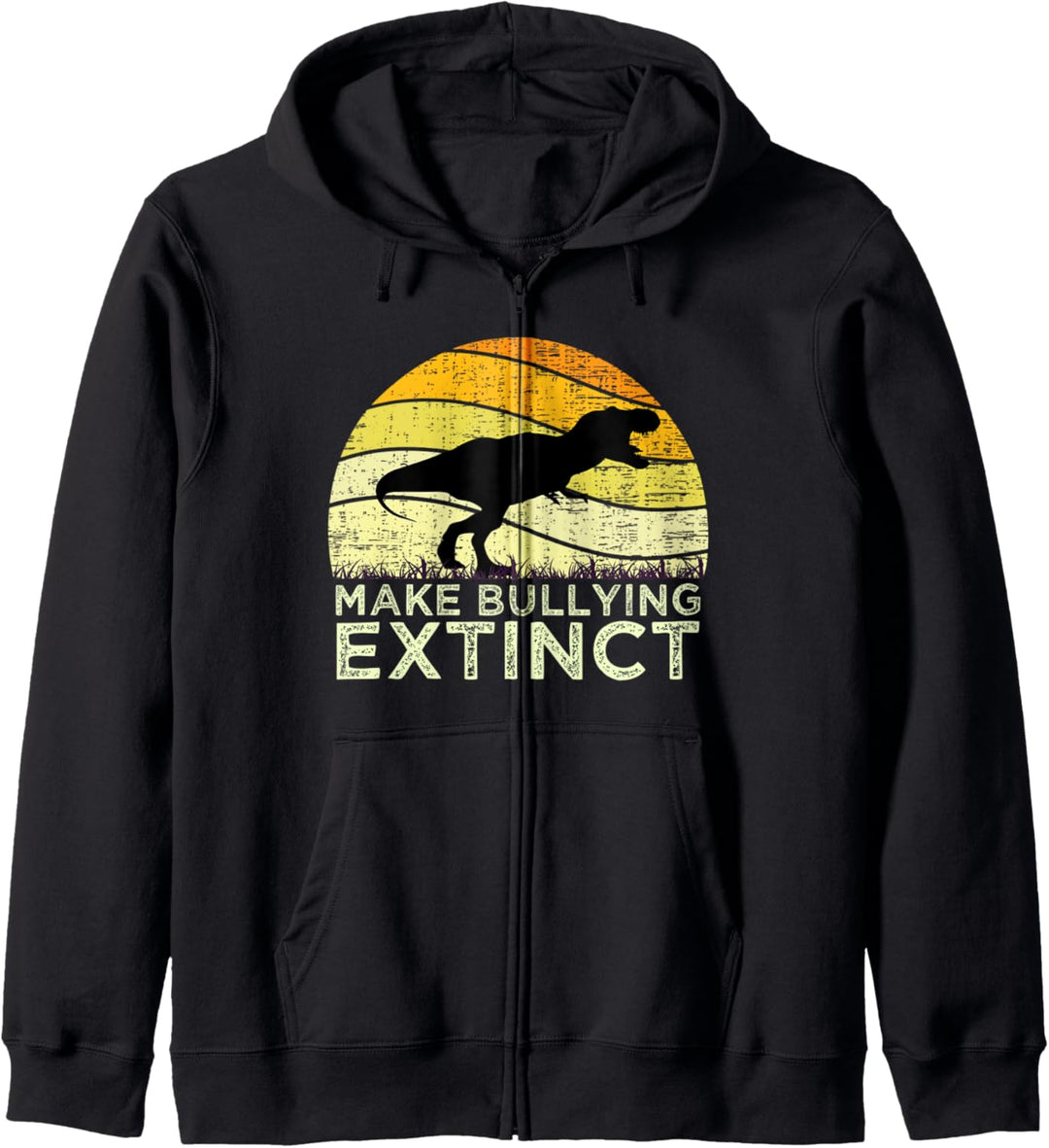Make Bullying Extinct Anti Bullying Awareness Dinosaurier Kapuzenjacke