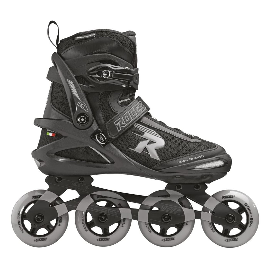 Roces Unisex – Erwachsene Pic Tif Inline Skate 38 black-lightgrey, 38 black-lightgrey