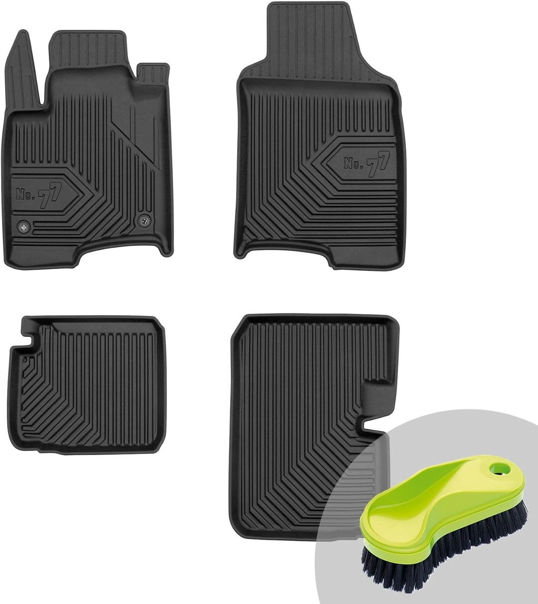 FROGUM No.77 Gummimatten Ganzjahresset von Auto Fussmatten Autofussmatten für FIAT Panda III ab 2020