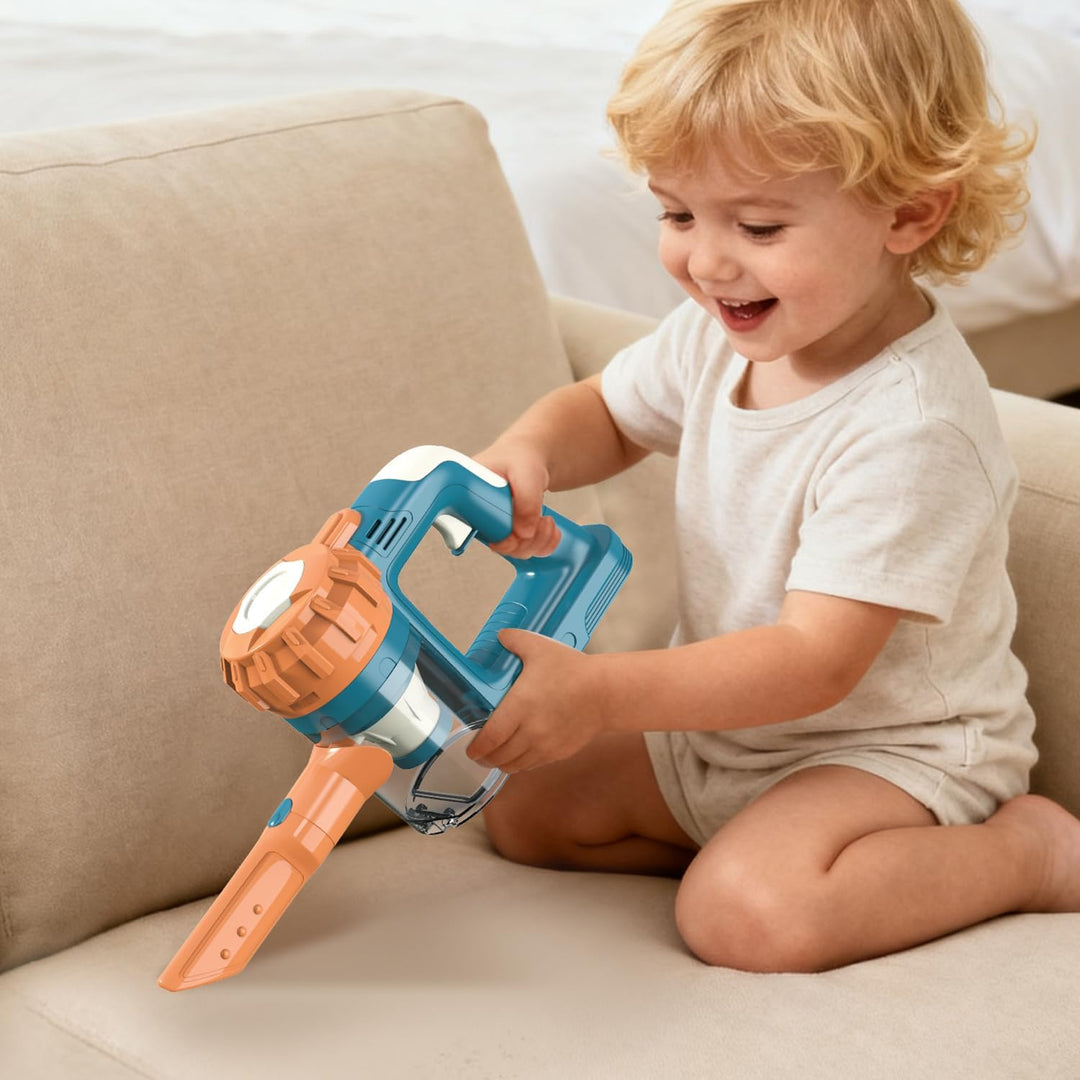 VARANO Spielzeug-Staubsauger für Kinder, Kinderstaubsauger mit echter Funktion, Staubsauger-Spielzeu
