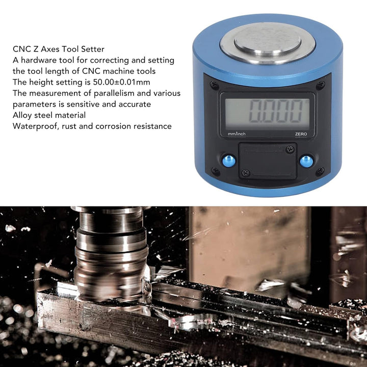 Z-Achsen-Nullpunkt-Einstellgerät, CNC-Werkzeugeinstellgerät LCD-Anzeige Rutschfester magnetischer Bo