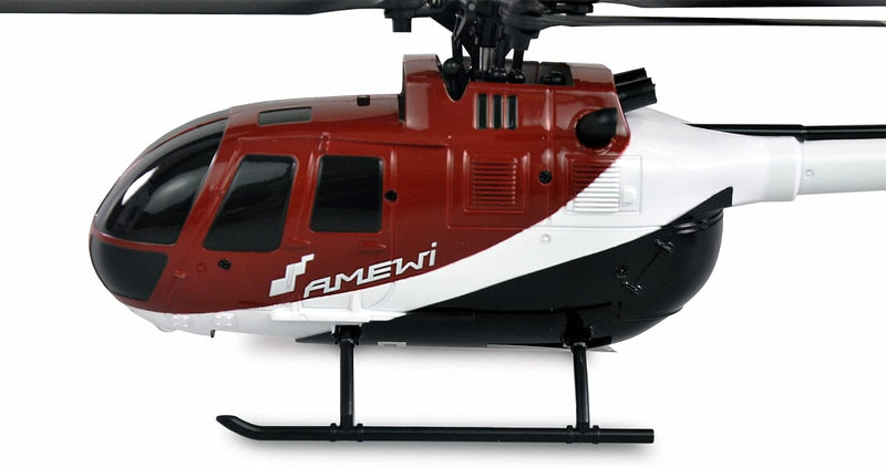 Amewi 25320 AFX-105 X 4-Kanal Helikopter 6G 2,4GHz RTF, Rot-weiss-schwarz