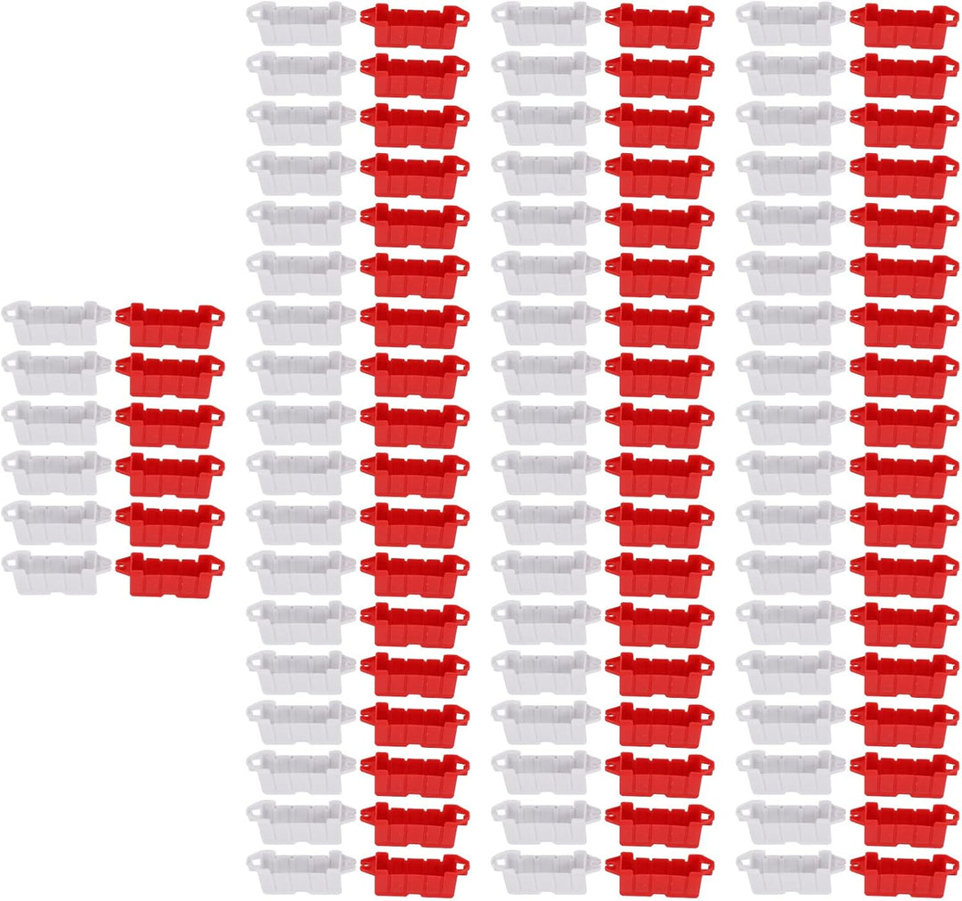 RC Drift Race Road Barrier, Rot Weisse Strassen Blöcke 120PCS Kunststoff Langlebige Fernbedienung Au