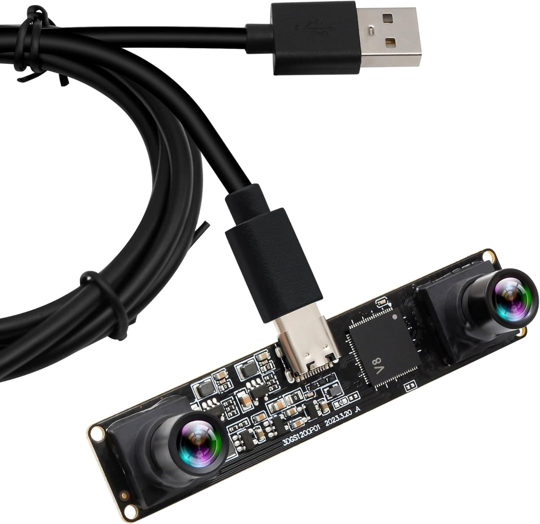 ELP 120fps 3D Stereo USB Kamera Global Shutter 1200P Synchronisierung Dual Lens USB Kameramodul 90 G
