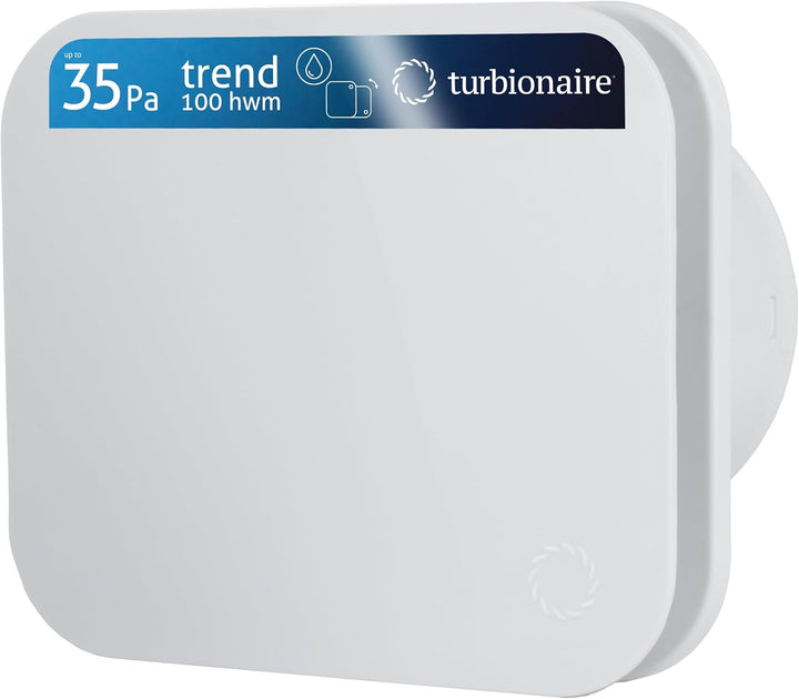 Turbionaire TREND 100 HWM Badlüfter mit Feuchtigkeitssensor, Rückschlagklappe, 100 mm, Hoher statisc