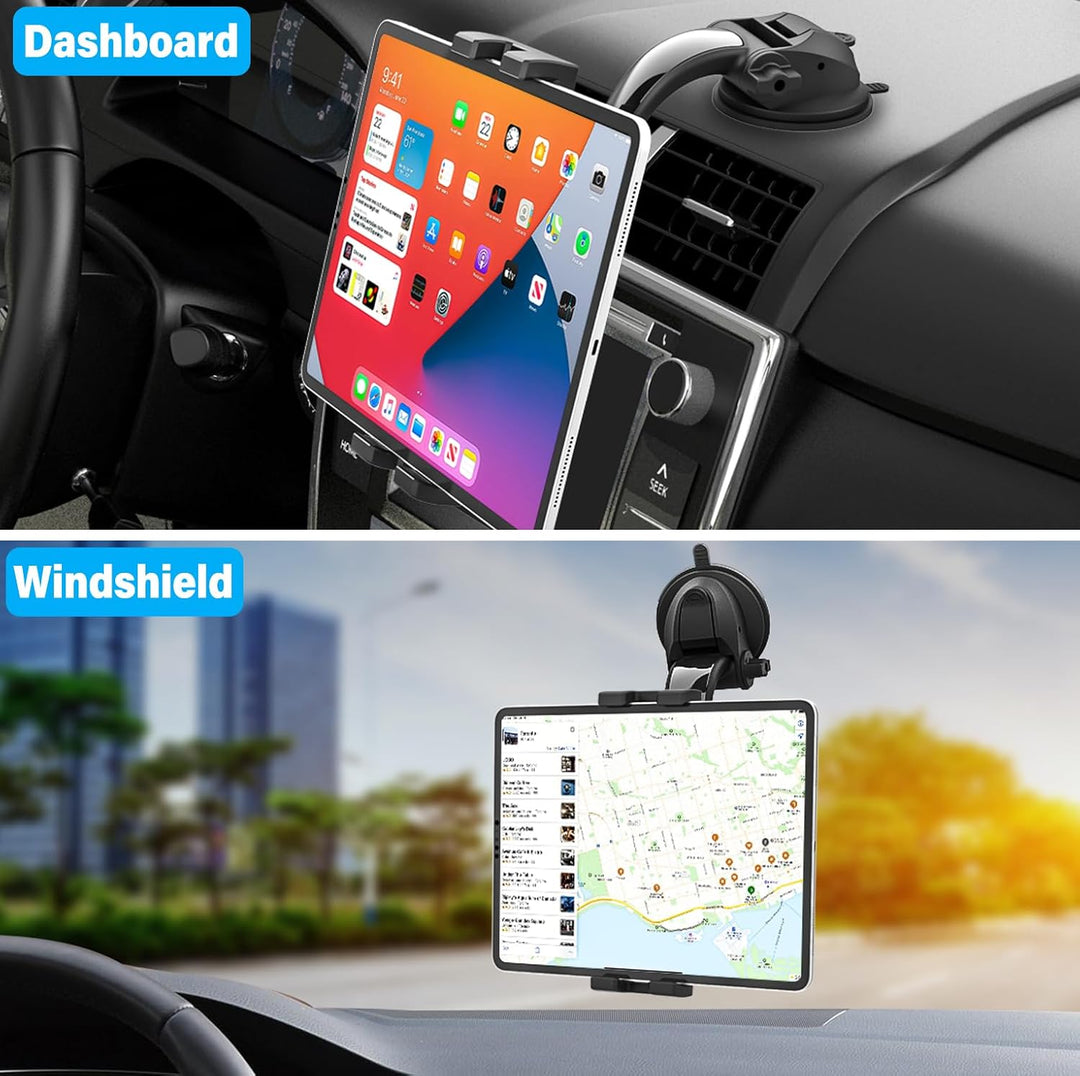 woleyi Autohalterung Tablet Armaturenbrett, Tablet & Handyhalter Auto Saugnapf mit Ultra Stabile für