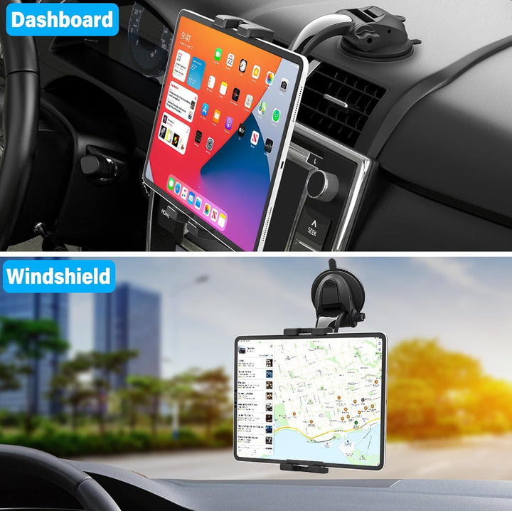 woleyi Autohalterung Tablet Armaturenbrett, Tablet & Handyhalter Auto Saugnapf mit Ultra Stabile für