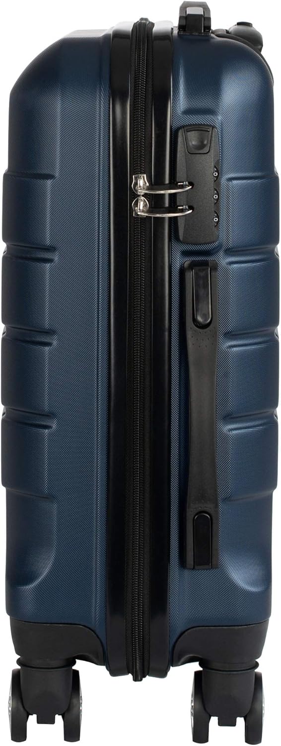 Cahoon - Hartschalen-Koffer Trolley Handgepäck Reisekoffer Kofferset 4 Rollen M-L-XL-Set 201 (dunkel