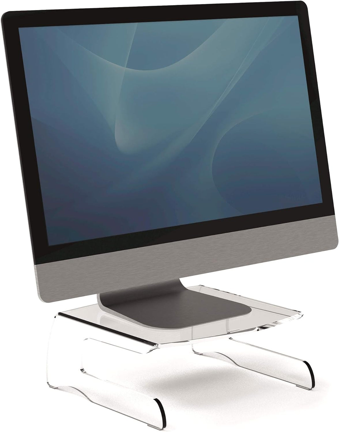 Fellowes Clarity Monitorständer, 6,5kg Tragkraft, transparent Monitorerhöhung, Monitorerhöhung