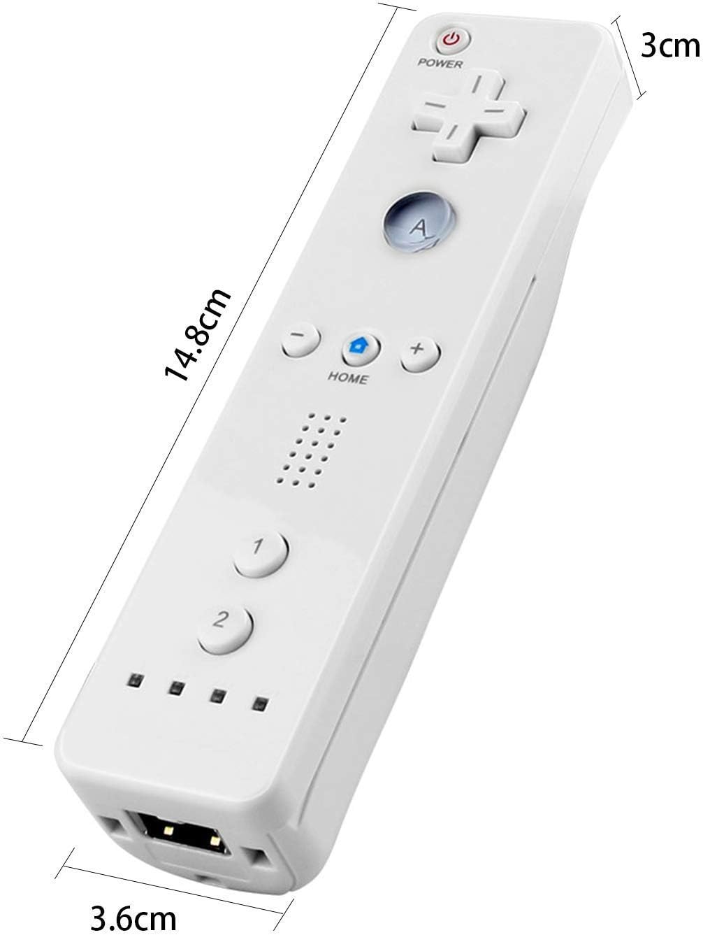 Atopoo Wii Fernbedienung, Ersatz Fernbedienung Game Controller mit Silikonhülle und Handgelenkschlau