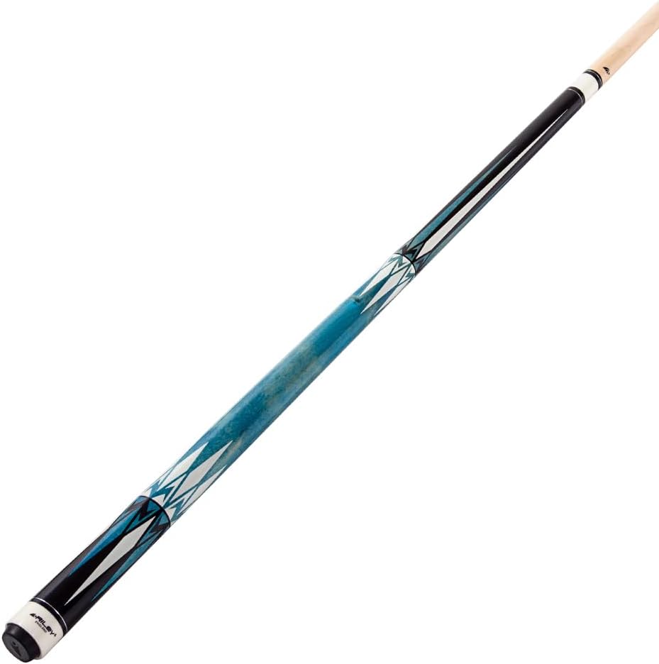 Riley American Pool Queue, 147 cm, 13 mm Spitze, komplett mit Hartschalenkoffer Blau Mit Koffer, Bla