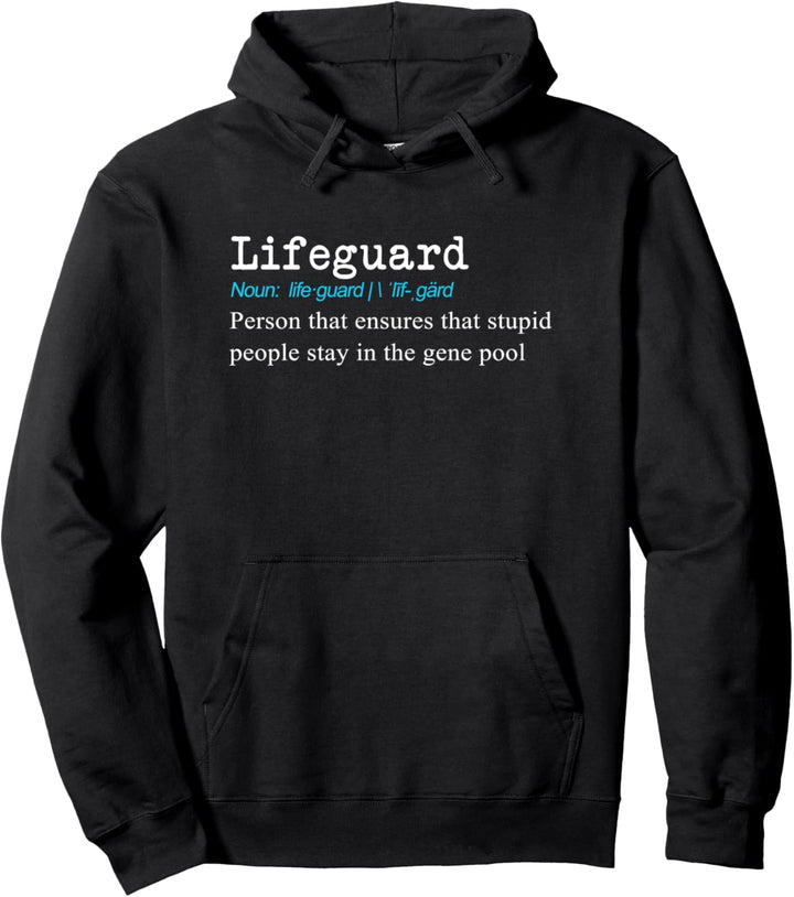 Funny Pool Rettungsschwimmer Wörterbuch Definition Geschenk Pullover Hoodie