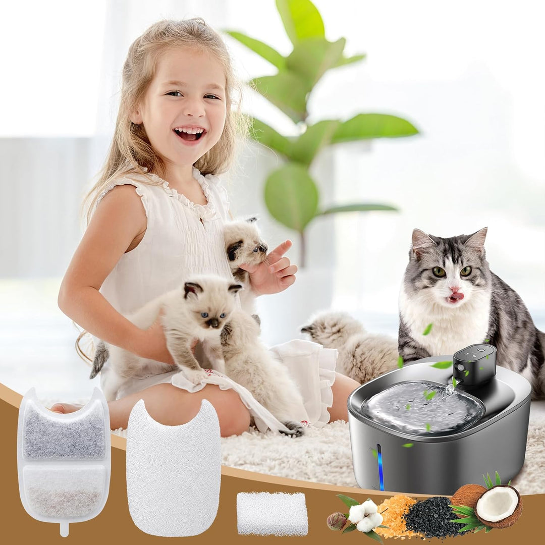 12 Packung Filter Katzenbrunnen für FEELNEEDY 4L Trinkbrunnen für Katzen (YPD-C004), 12 Filter Trink
