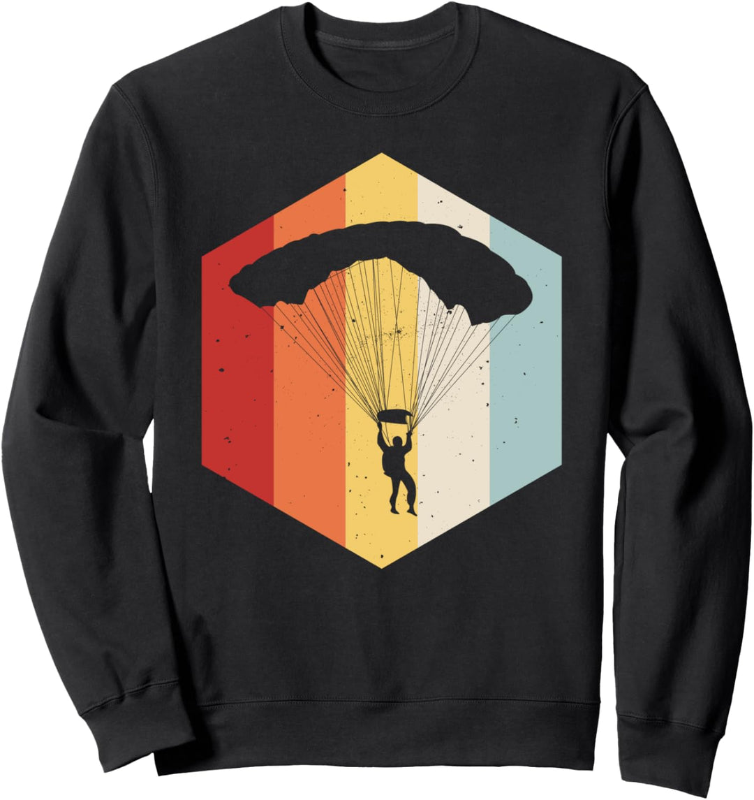 Retro Paragleiten Gleitschirmfliegen - Vintage Paragleiter Sweatshirt