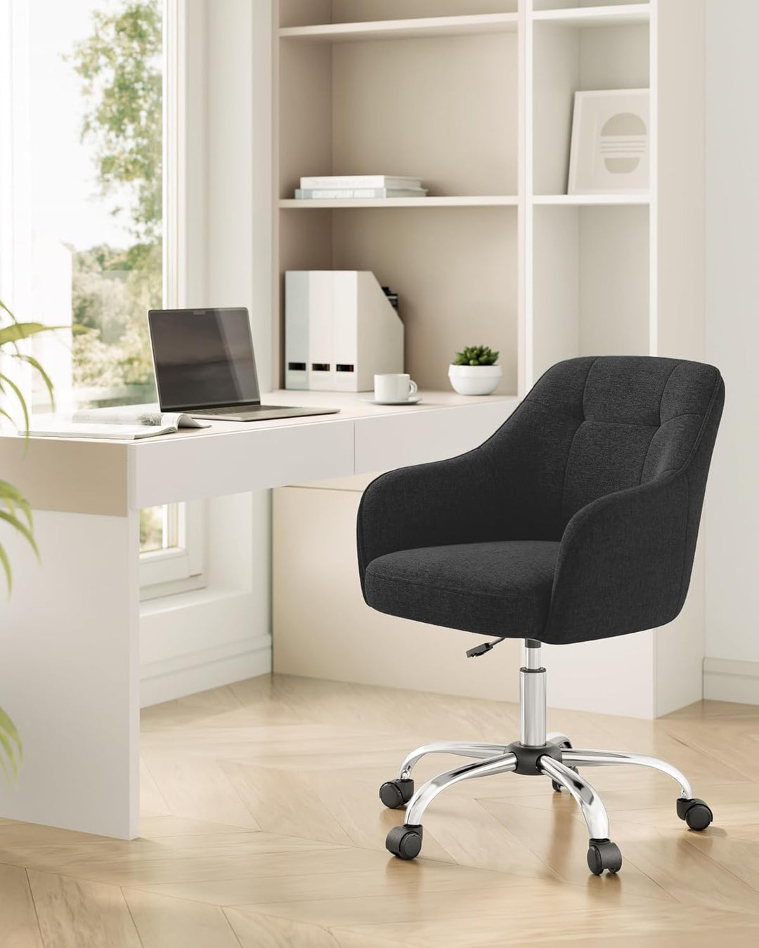 SONGMICS Homeoffice Stuhl, Drehstuhl, Schreibtischstuhl, höhenverstellbar, bis 110 kg belastbar, atm