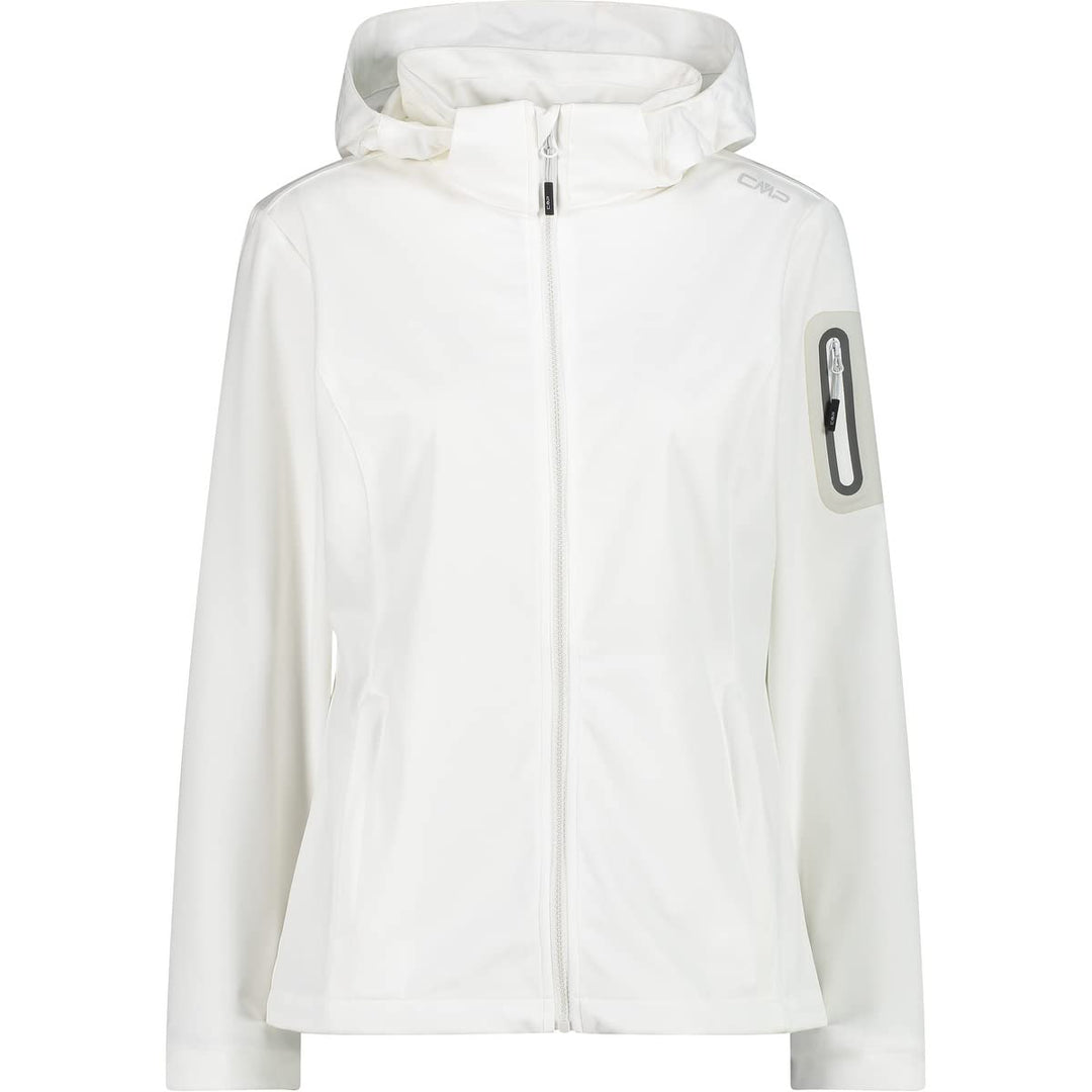 CMP Damen Light Softshell Jacke Softshelljacke Outdoorjacke XXS Bianco, XXS Bianco
