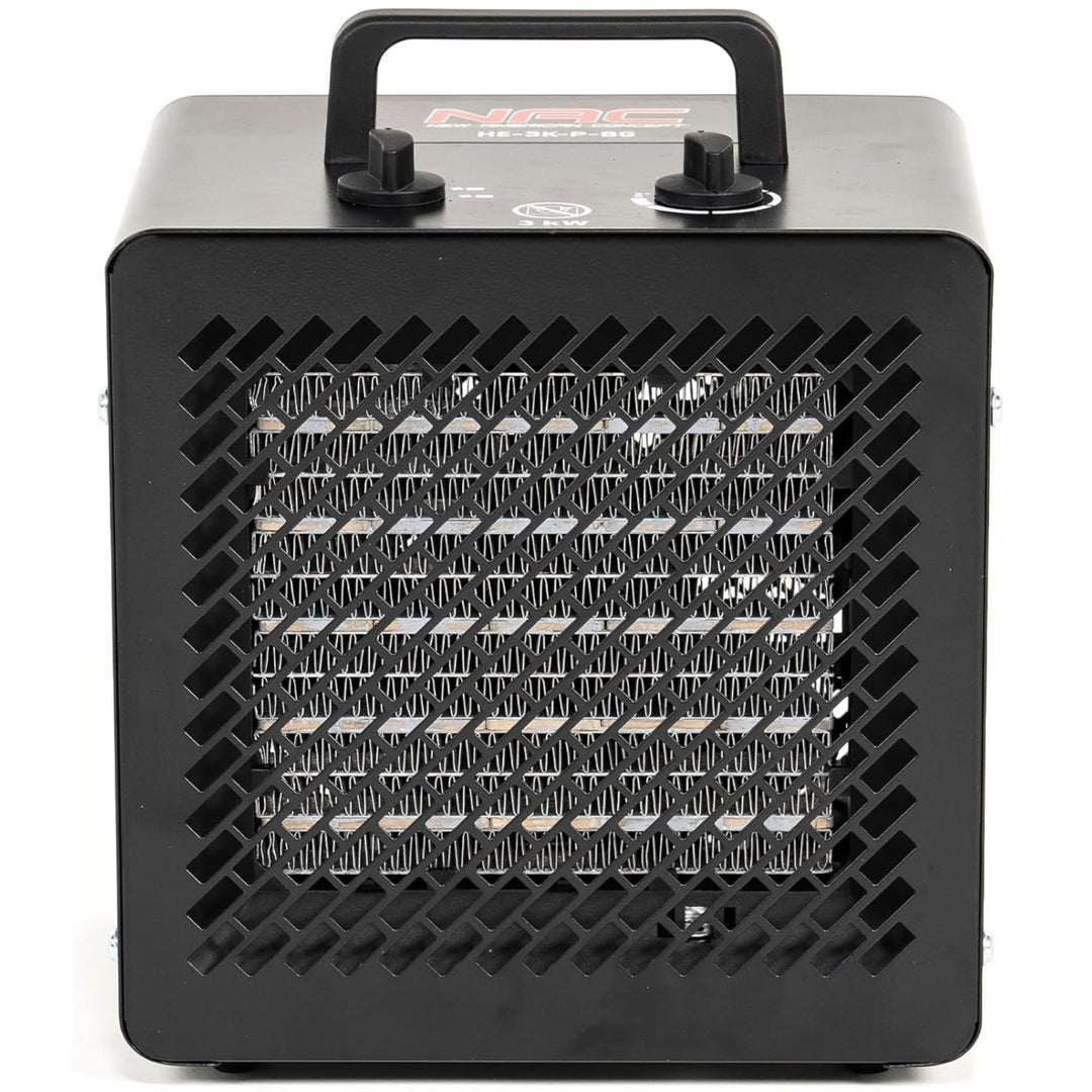 NAC Elektrischer Keramik Heizlüfter 3000 Watt - Heizstrahler mit Thermostat, Heizung Elektrisch - He