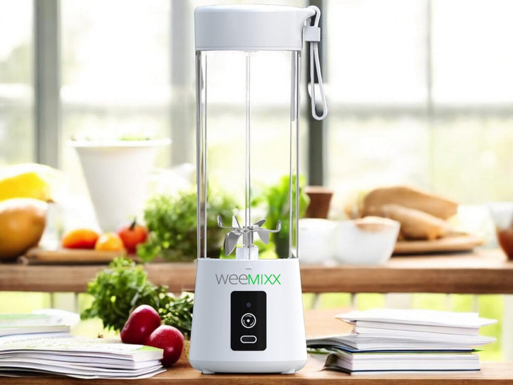 Tragbarer Smoothie Mixer, Mini Standmixer, Elektrisch ohne Kabel, USB-C, 600ml
