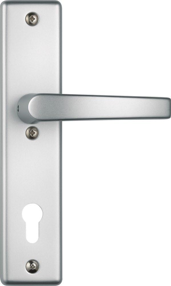ABUS Tür-Schutzbeschlag HLS214 F1, mit beidseitigem Drücker, aluminium 21035 Beidseitig Drücker F1 A