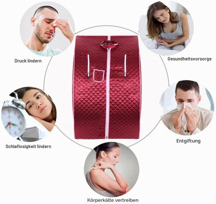 Tragbare Sauna Willowybe，Mobile Sauna，Mini Sauna für Zuhause，Kann Müdigkeit Lindern, Gesund und Schö