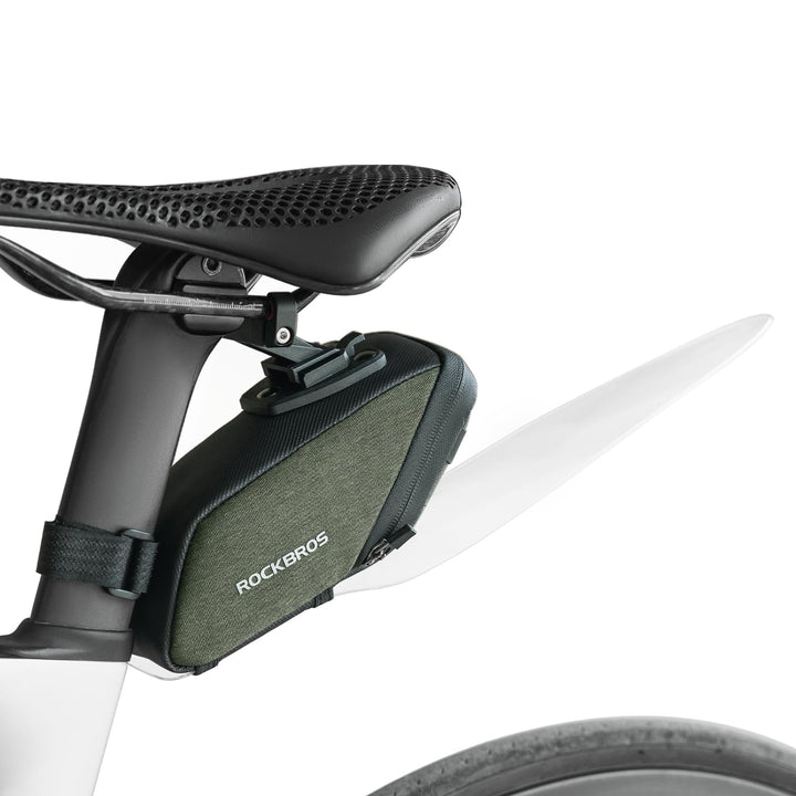 ROCKBROS Fahrrad Satteltasche Fahrradsitz Tasche Fahrradtasche mit Durchsichtigen PVC Kotflügel für