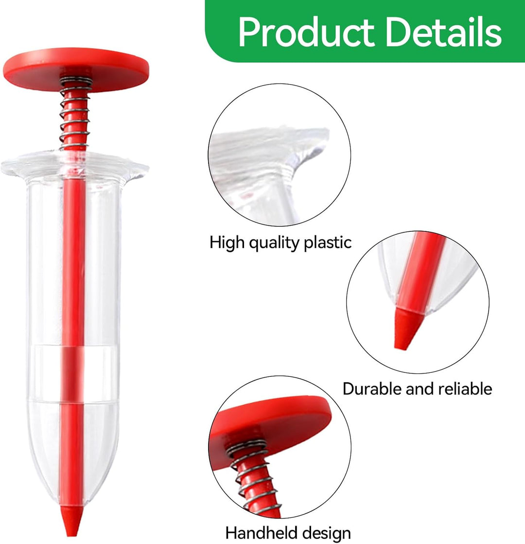 6 Stück Pflanzstreuer, Sämaschine Gartengerät, Samen Dispenser, handgehaltener Gartenpflanzer, für K