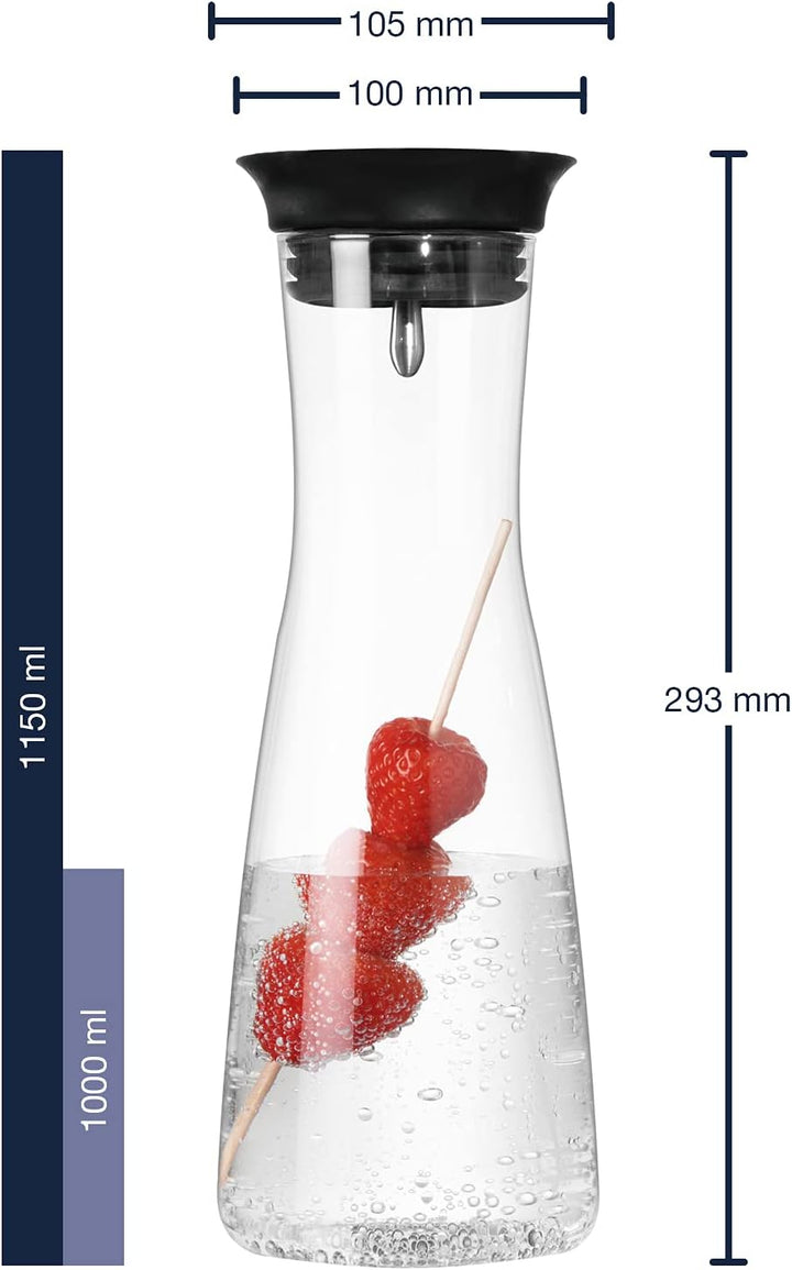 LEONARDO HOME 018775 CIAO Wasserkaraffe 1000 ml, Glas