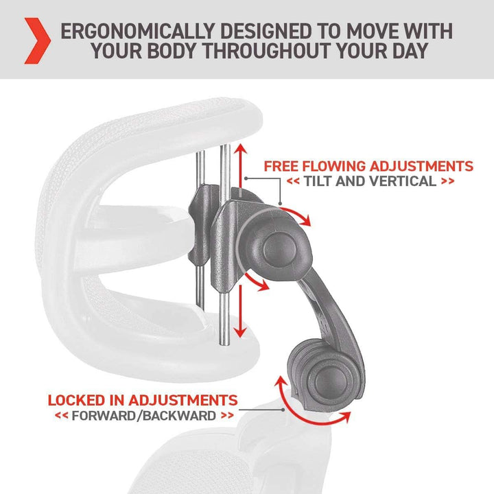 Engineered Now Kopfstütze für klassischen Herman Miller Aeron h3 für Remastered Kohlenstoff, h3 für