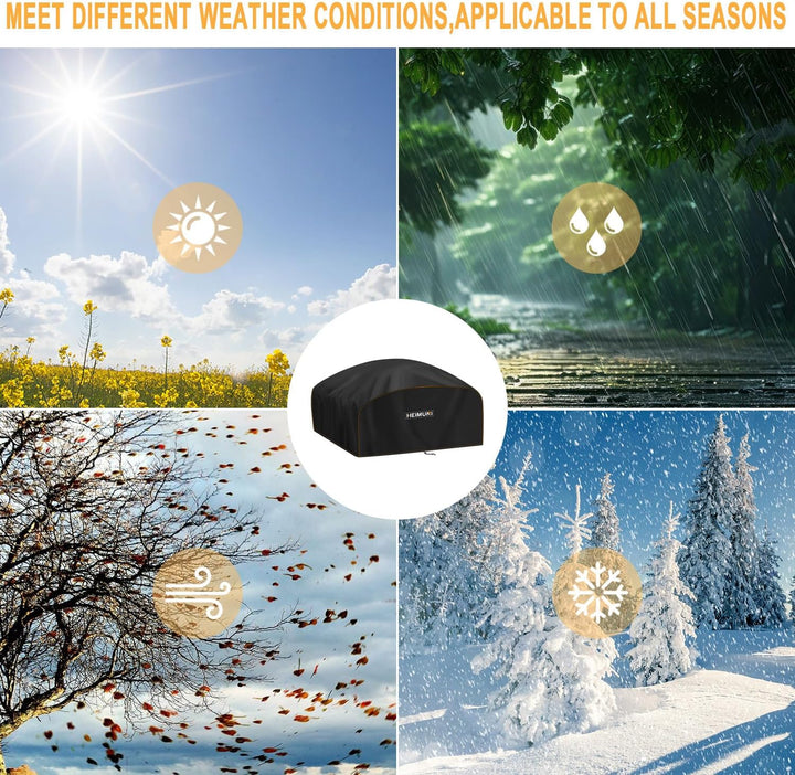 Grill Abdeckhaube 84x60x32cm Grillabdeckung Wetterfest für Weber Q200/Q220/Q240/Q2000 Serie, Grill S