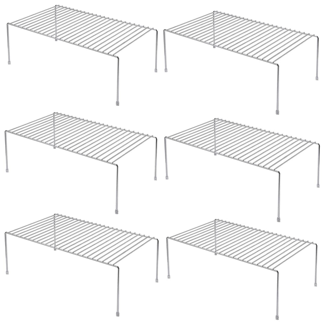 Küchenschrank-Regal-Organizer, 6er-Set, mittelgross (33 x 23,9 cm), Metalldraht, Speisekammer-Aufbew