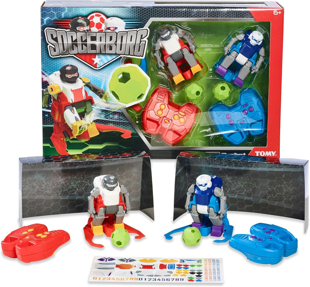 TOMY Soccerborg Roboter Spielzeug für Kinder – Ferngesteuerte Spielzeugroboter ab 6 Jahren – Zwei Fu