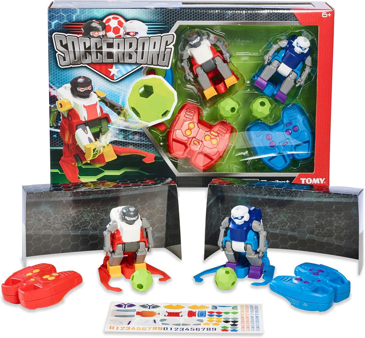 TOMY Soccerborg Roboter Spielzeug für Kinder – Ferngesteuerte Spielzeugroboter ab 6 Jahren – Zwei Fu