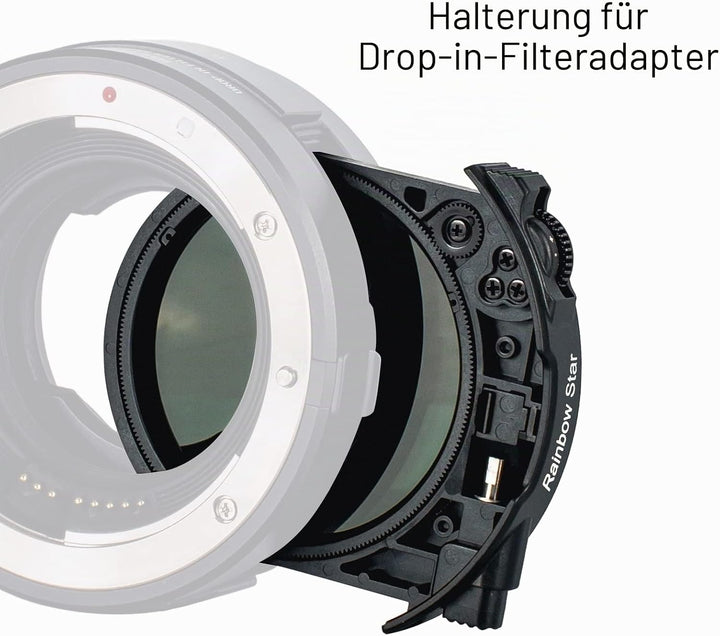 Meike Rainbow Star Drop-In Filter für Canon und Meike Drop-In Filter Mount Adapter Serie MK-EFTR-RSS