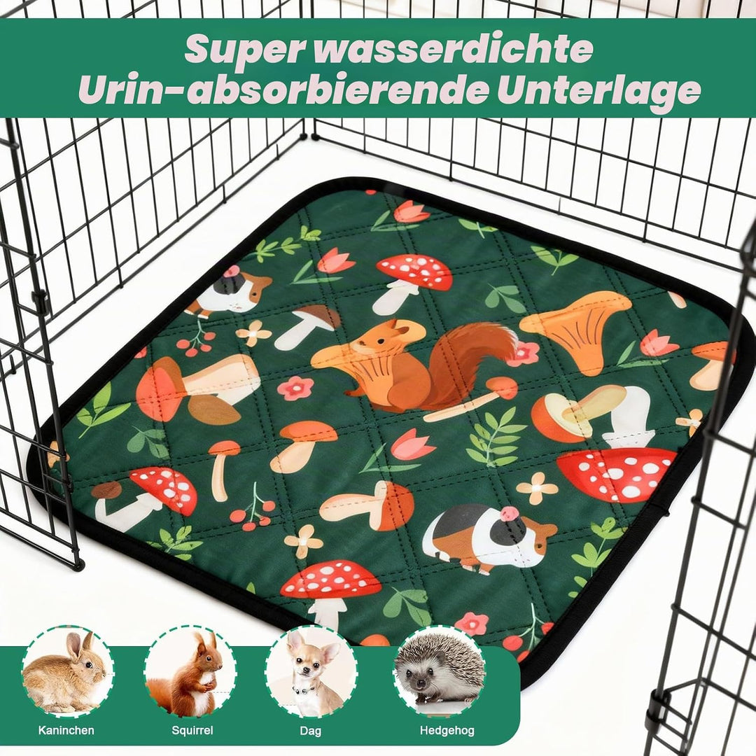 Wiederverwendbare PIPI Pads, 4 Stück wasserdichte &amp; Schnell Saugfähige Puppy Pads für Meerschweinche