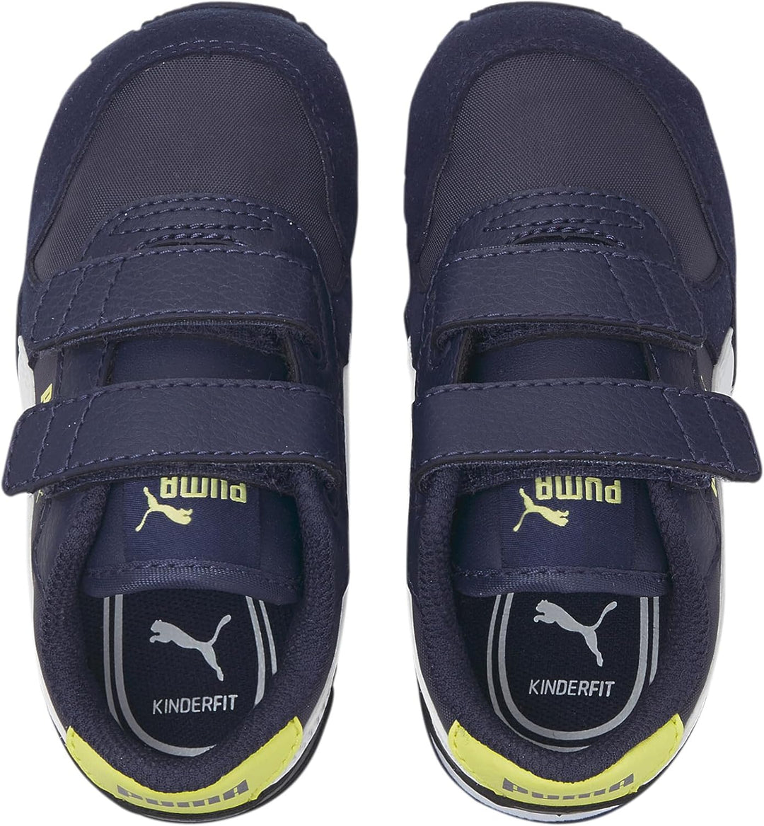 PUMA Unisex Baby St Runner V3 Nl V Inf Sneaker, 22 EU Peacoat Lemon Sherbert