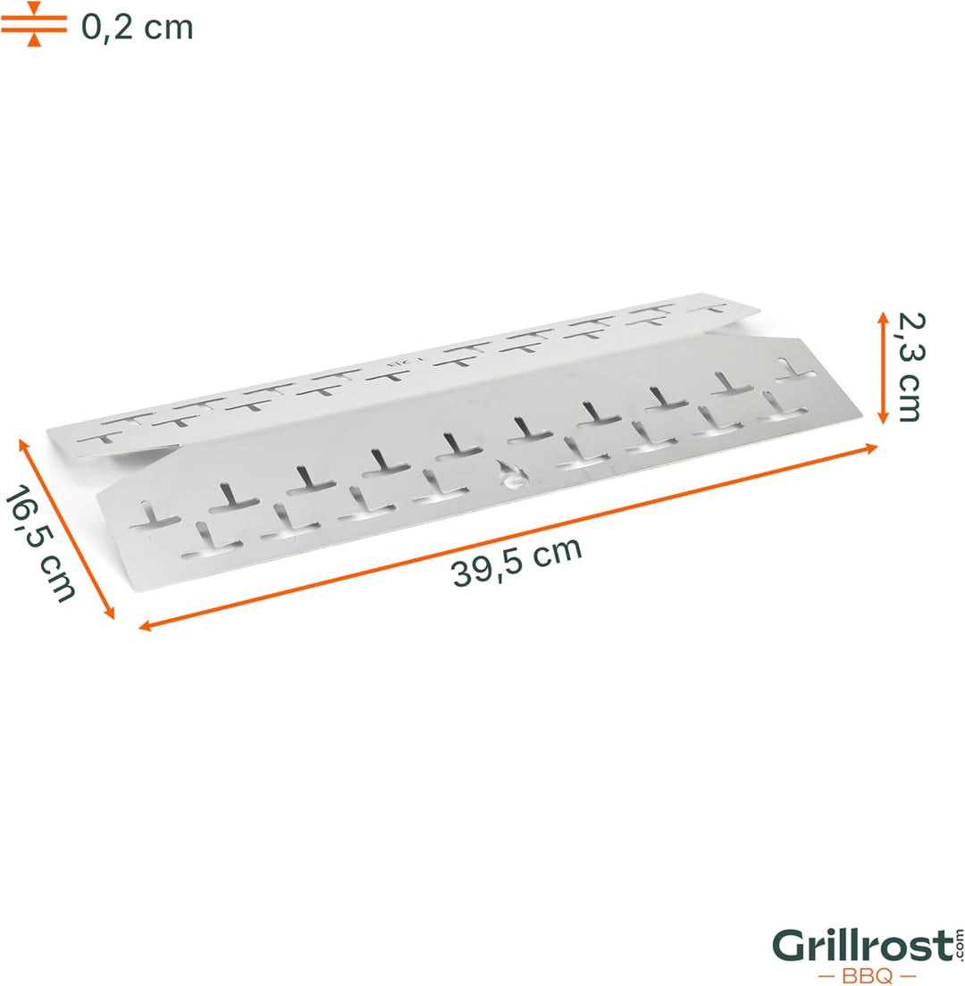 Grillrost.com Das Original Edelstahl Brennerabdeckung für Landmann - Aromaschiene passend für Triton
