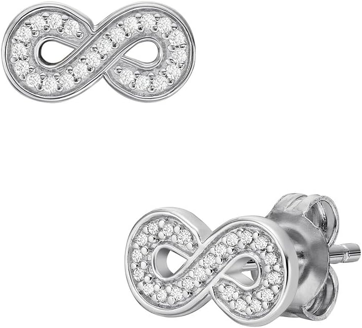 Fossil Damen Edelstahl oder Semi-Edelstein mit Lock Back Verschluss Ohrringe Gebürstetes Silber, Geb