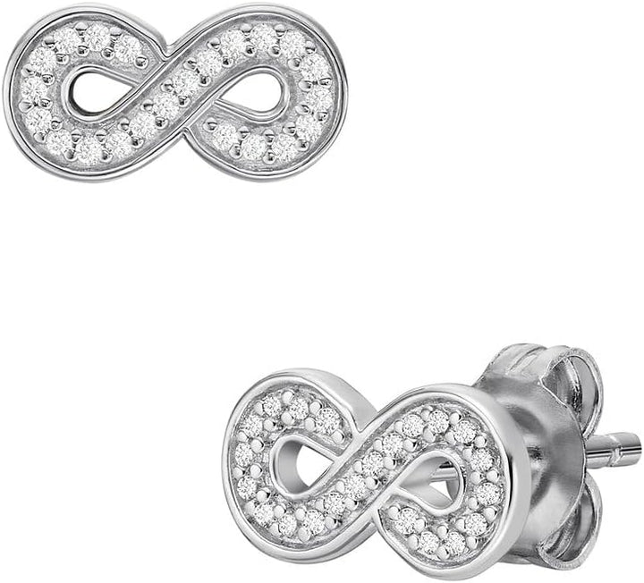 Fossil Damen Edelstahl oder Semi-Edelstein mit Lock Back Verschluss Ohrringe Gebürstetes Silber, Geb
