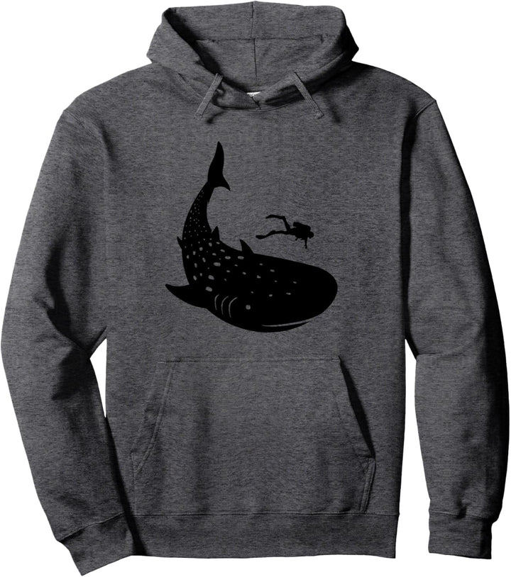 Tauchen Mit Walhai Scuba Taucher Ozean Riff Hai Tauchurlaub Pullover Hoodie
