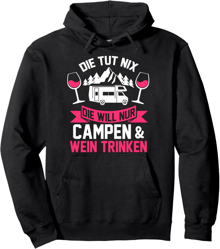 Camper Wohnmobil Wein Pullover Hoodie