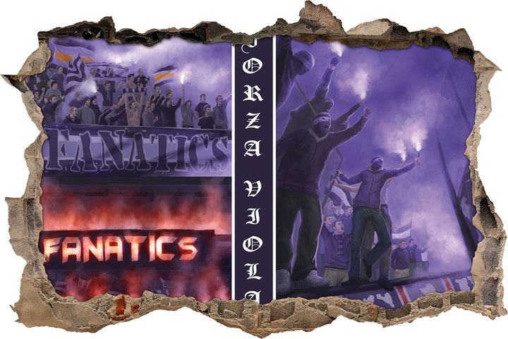 Ultras Austria, 3D Wandsticker Format: 62x42cm, Wanddekoration, 62x42