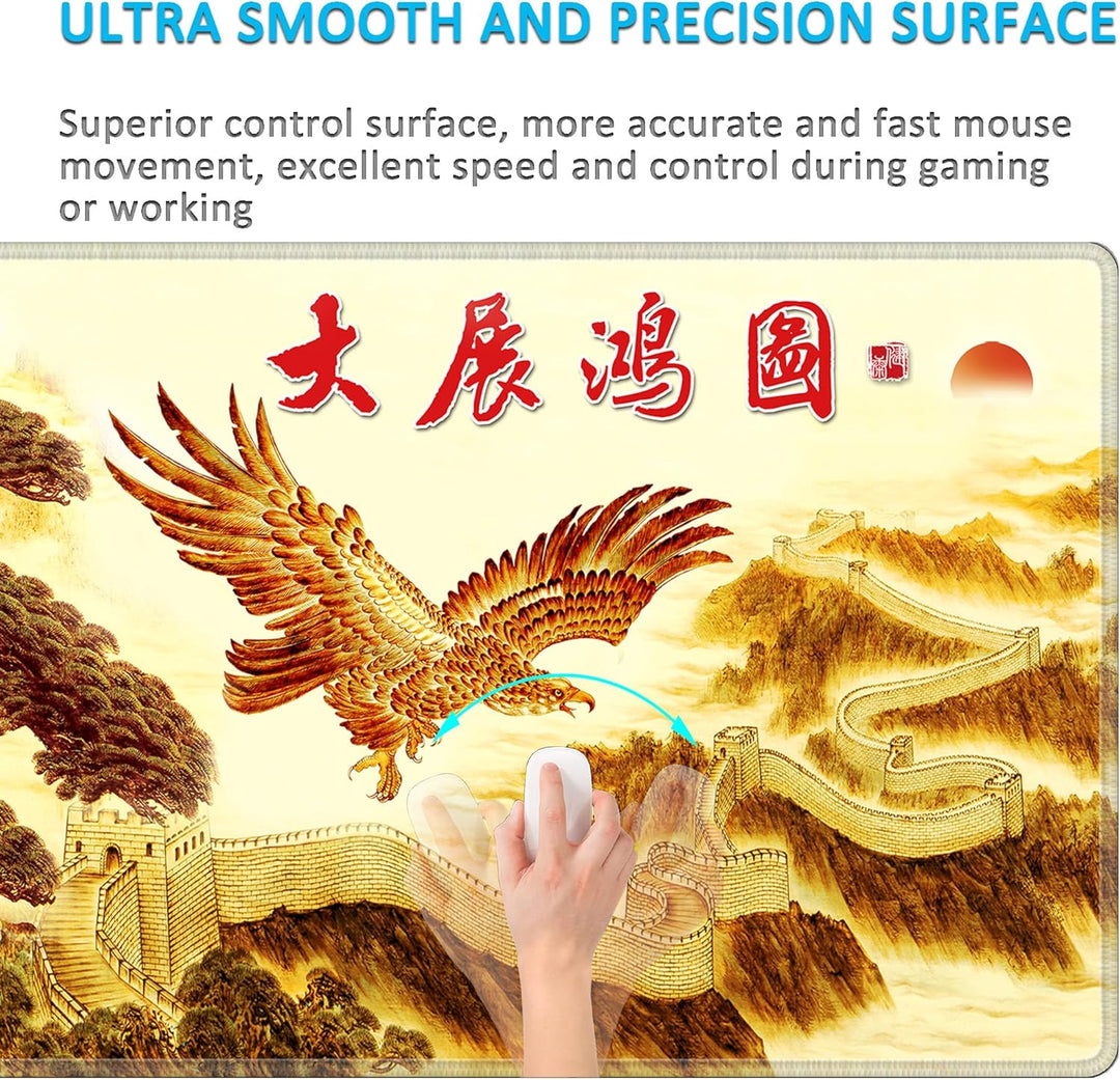 LL-COEUR Grosse Gaming Laptop Mauspad PC Tastatur Mausmatte XXL Schreibtischunterlage Büro Desk Pad