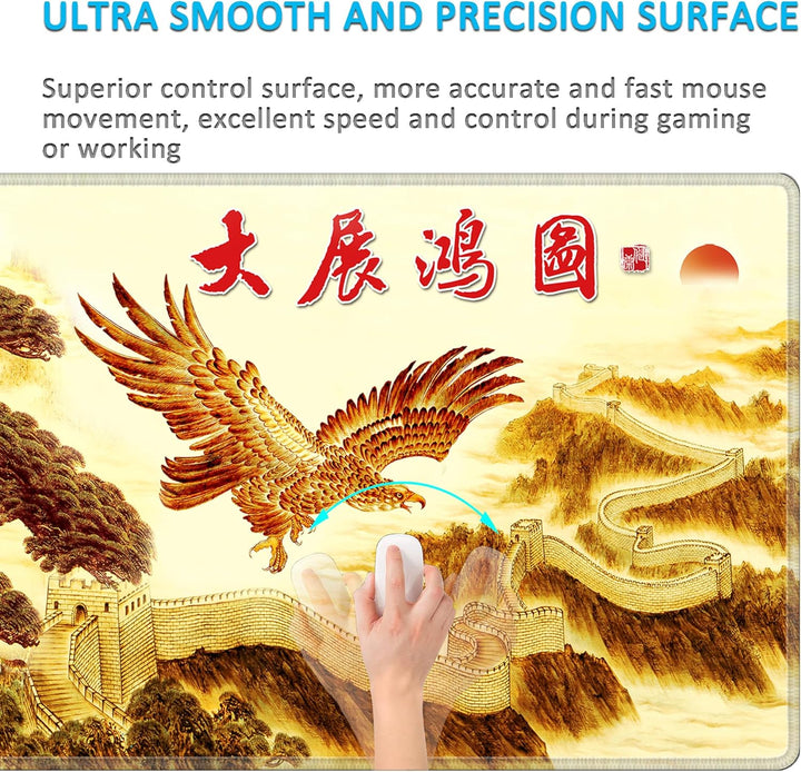 LL-COEUR Grosse Gaming Laptop Mauspad PC Tastatur Mausmatte XXL Schreibtischunterlage Büro Desk Pad